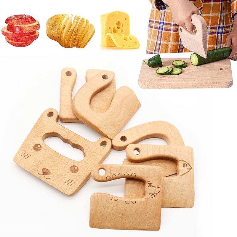 Kinder-Holzmesser | Küchenhelfer | Montessori